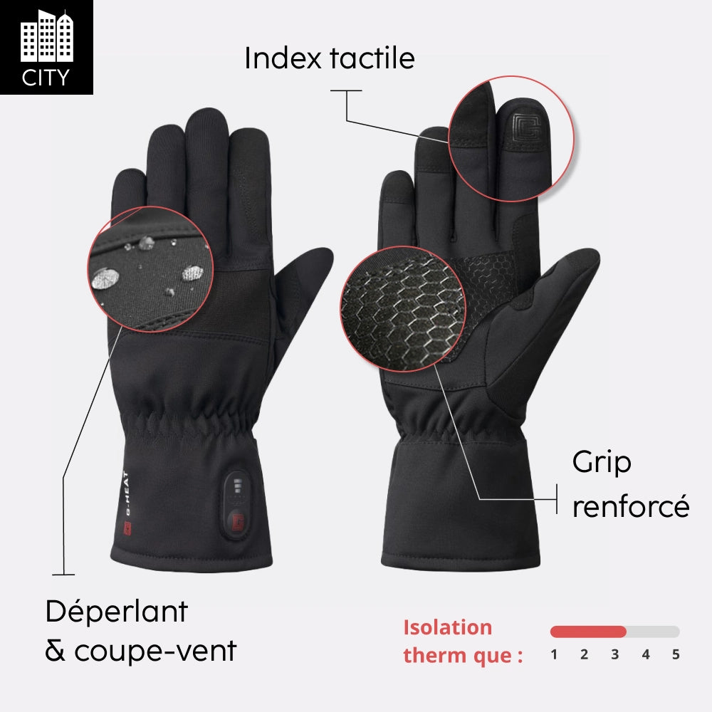 Gants chauffants confort +