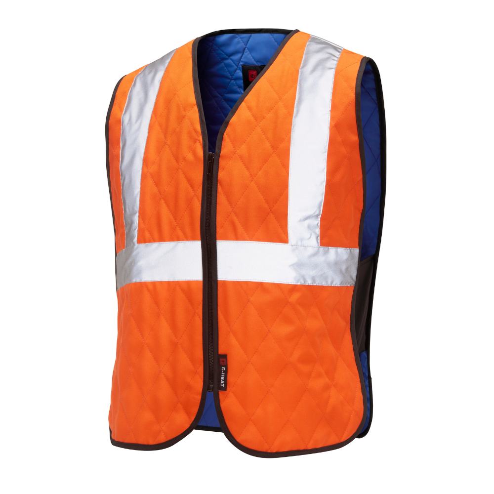hv cooling vest orange flash G-Heat©, the G-Heat© cooling vest