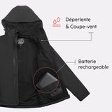 Veste softshell chauffante