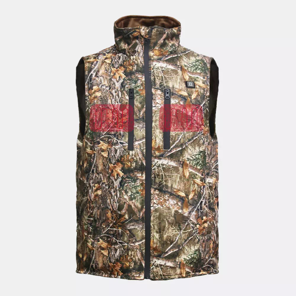 Gilet chauffant camouflage