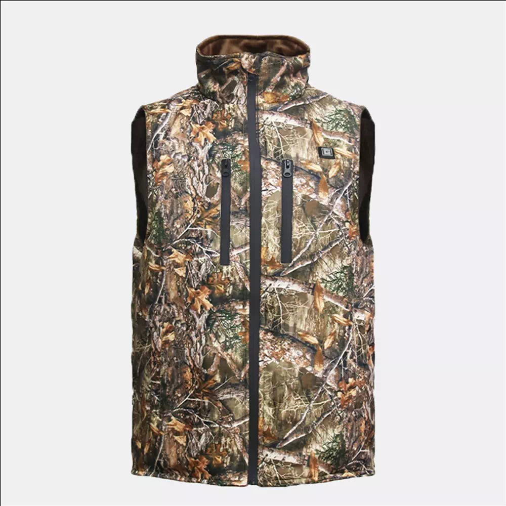 Gilet chauffant camouflage