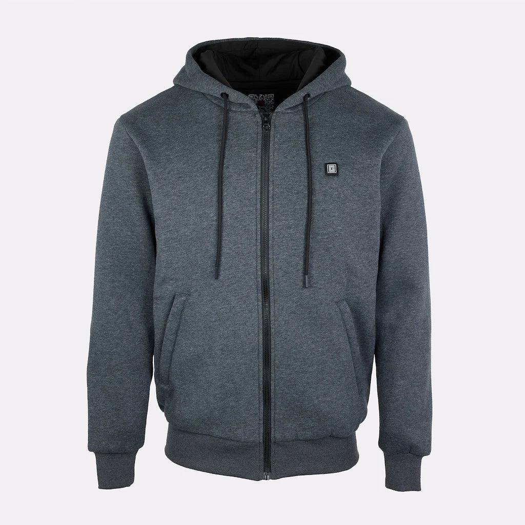 Hoodie chauffant zippé