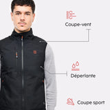 Gilet chauffant sport Homme