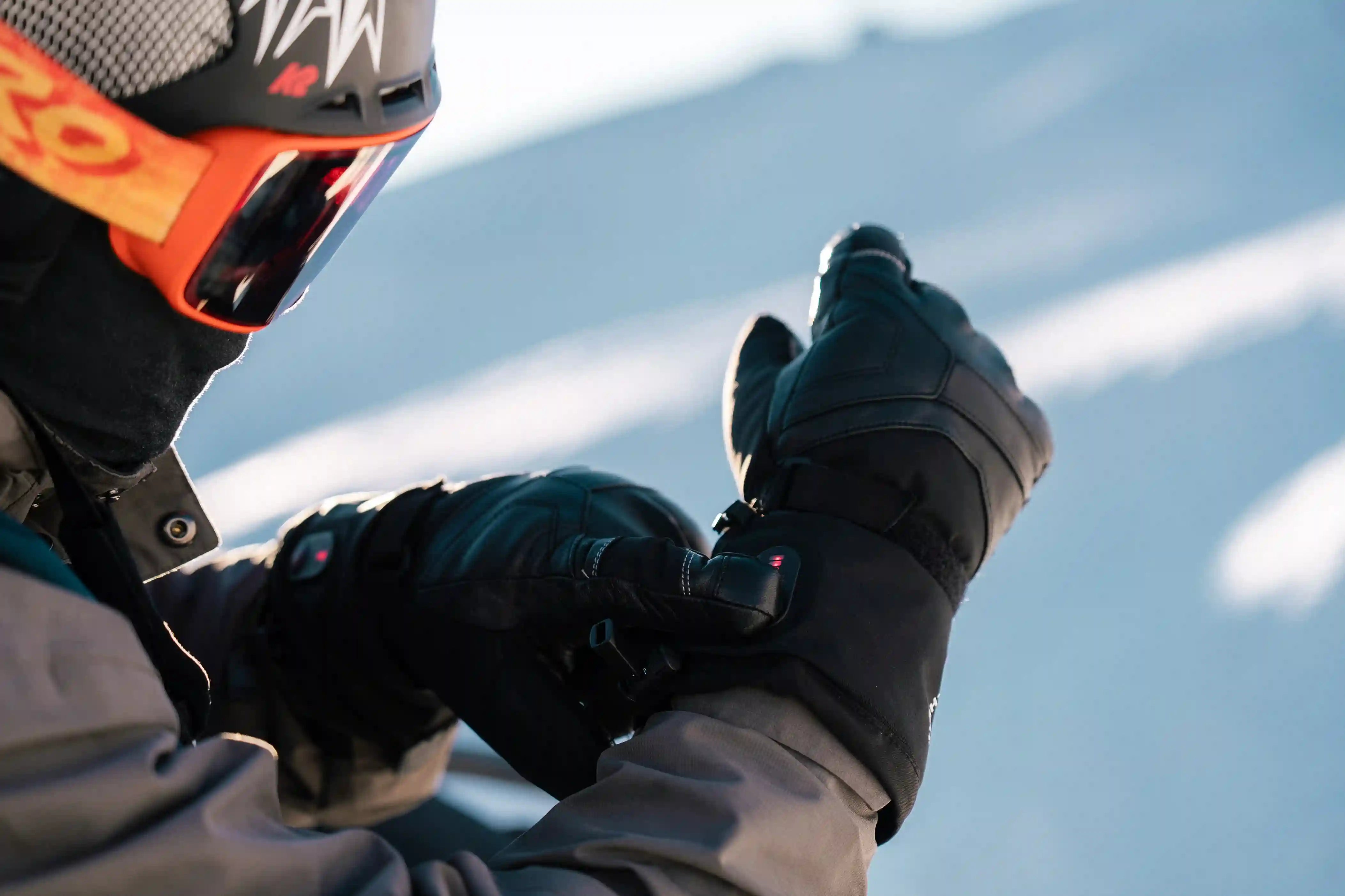 EVO 3 guantes de esquí con calefacción G-Heat botón de encendido de montaña