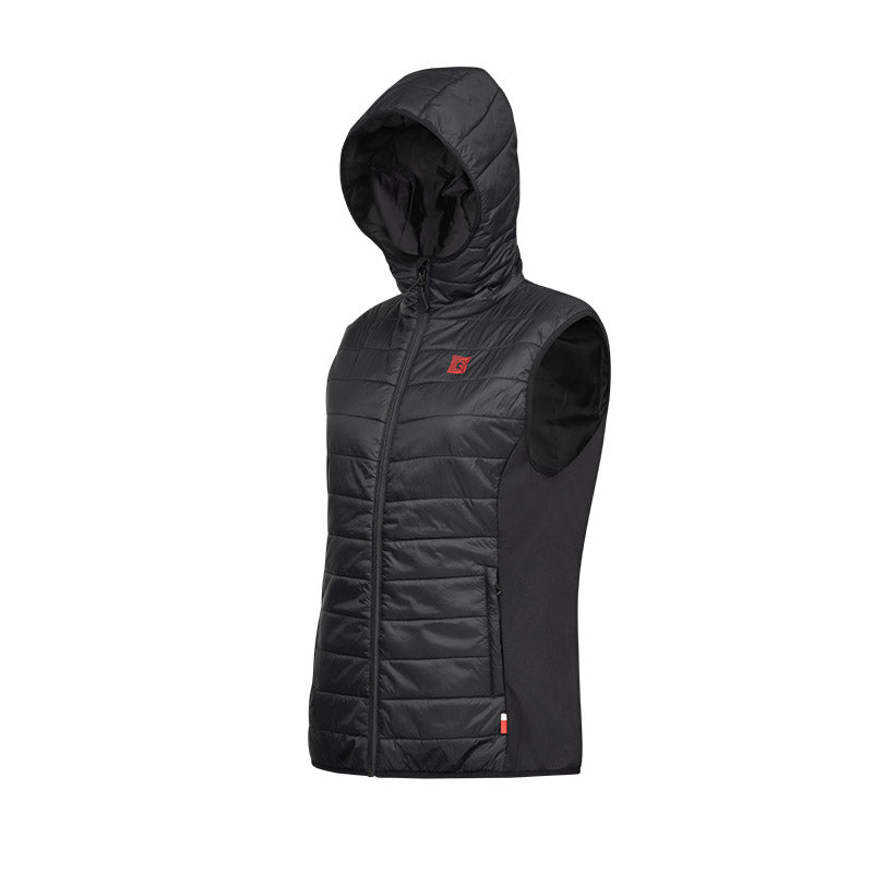 EVO women's sleeveless heated down jacket G-Heat profile