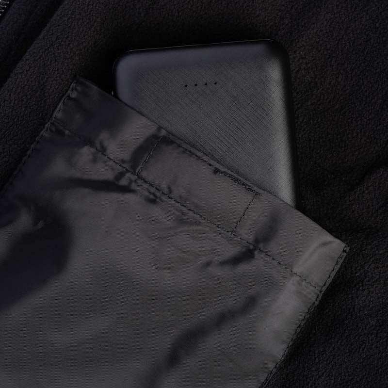 Grey and black sleeveless heated down jacket G-Heat battery