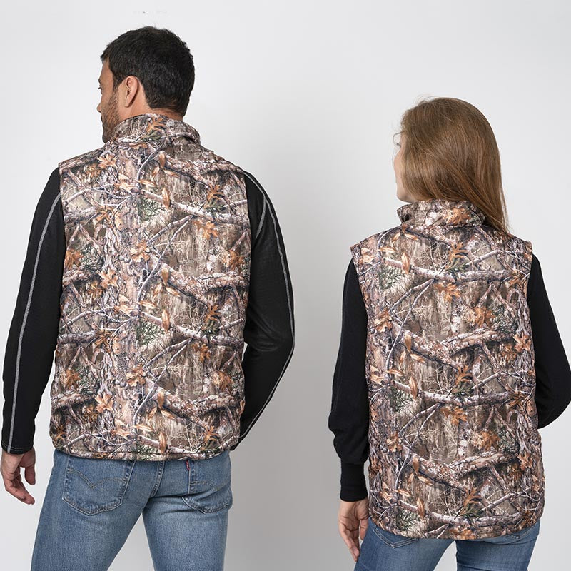 Veste discount chauffante camouflage