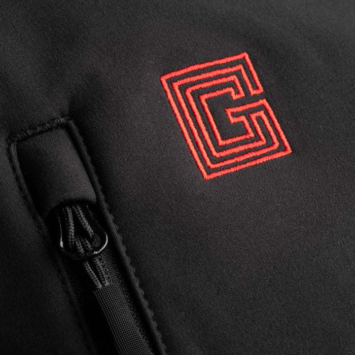 Giacca softshell riscaldata G-Heat uomo dettaglio logo G-Heat